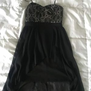 black high low dress